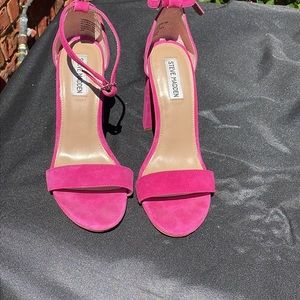 Steve Madden Pink Sandal with Chunky Heel